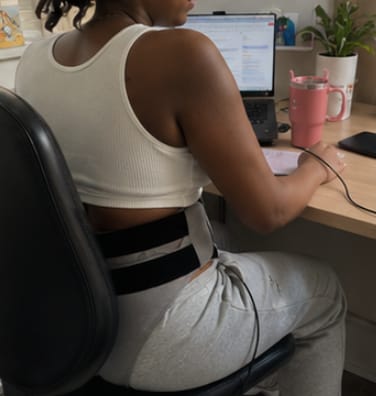 Customer photo review of Period Relief Heat & Massage Wrap
