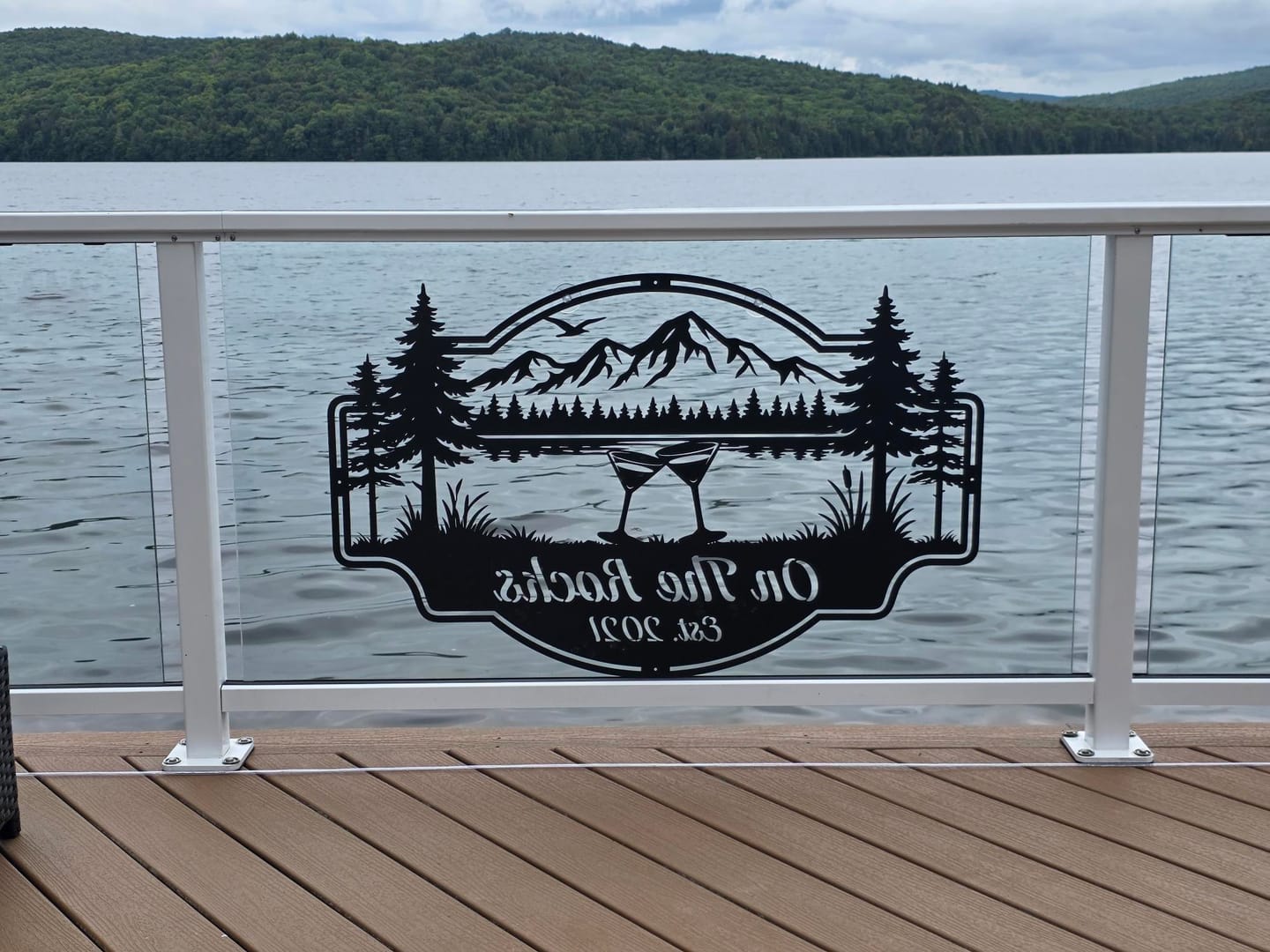 Customer photo review of Adirondack Serenity Metal Sign