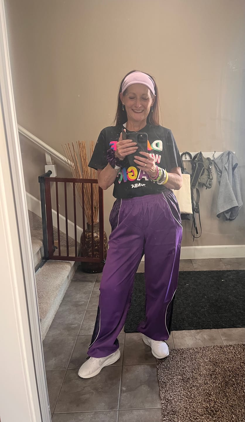 Customer photo review of Rock 'n' Roll Curvy Track Pants
