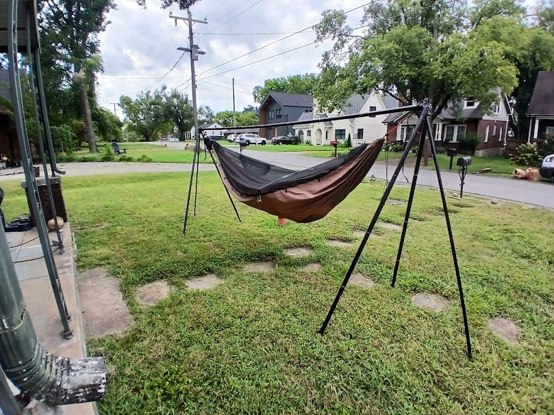 Customer photo review of Turtlebug Camper Hammock Stand