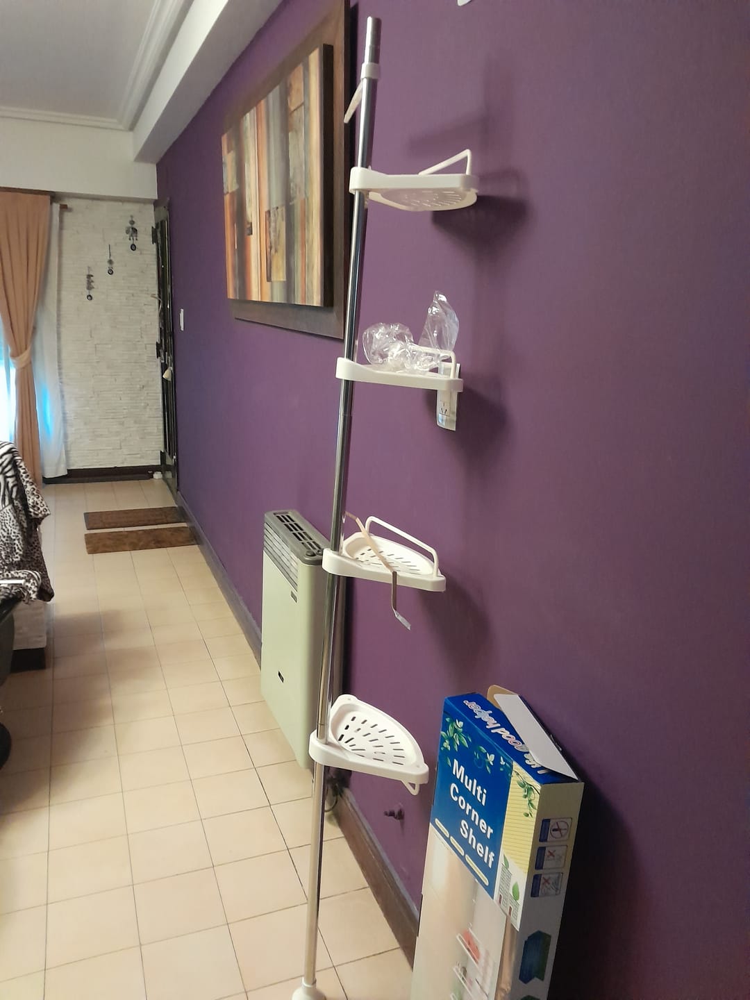 Customer photo review of Esquinero Organizador De Ducha Ajustable