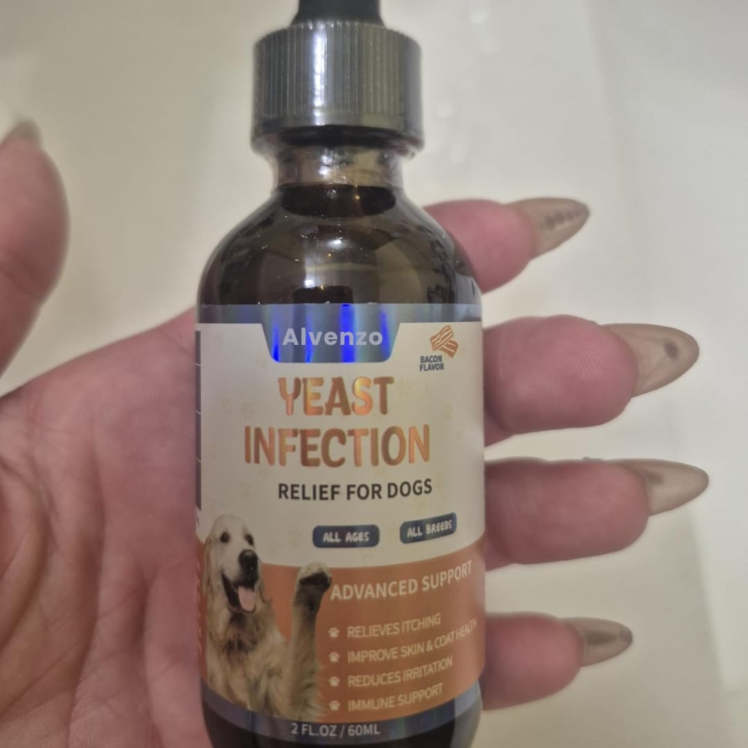 Customer photo review of Fórmula Veterinaria Natural para Eliminar Hongos en Perros.