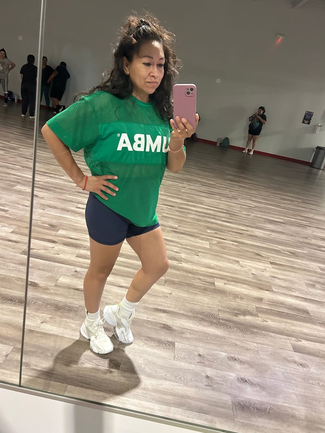 Customer photo review of Color Spree Boxy Mesh Top