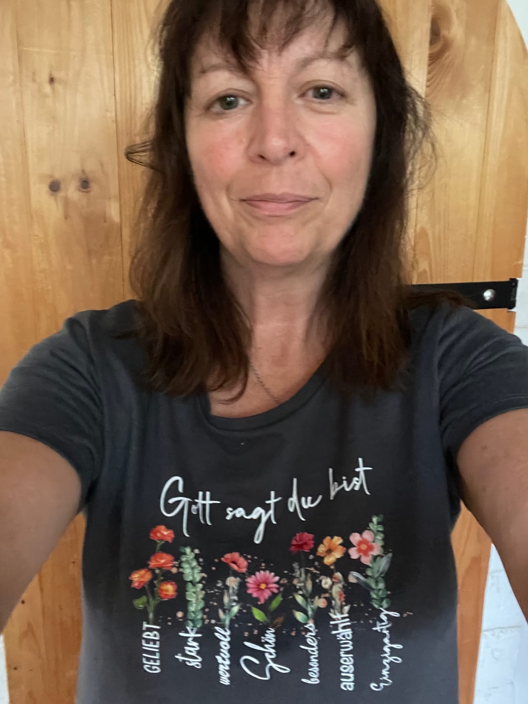 Customer photo review of Gott sagt du bist - FP - Ladies Premium Shirt