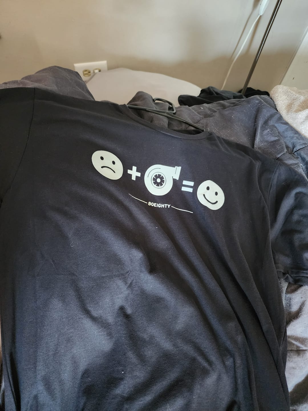 Customer photo review of 80Eighty® HappyTurbo Shirt