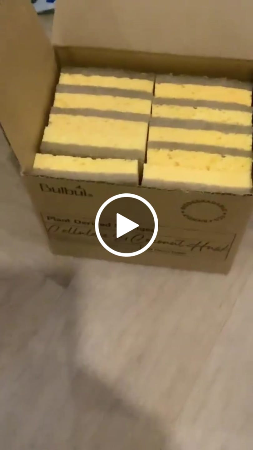 Customer video review of Plant Derived Sponges