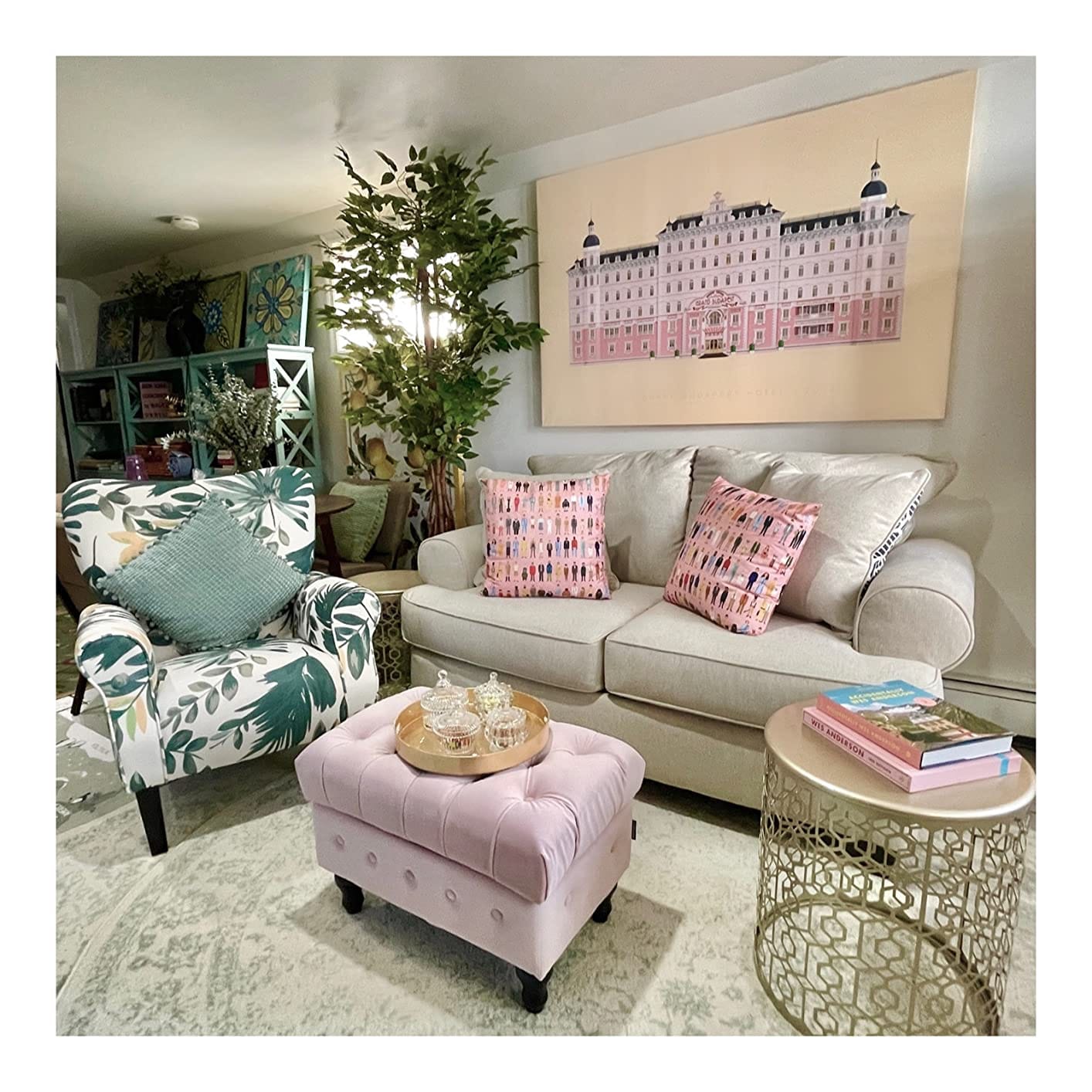 Customer photo review of Allston High Back Upholstered Accent Armchair