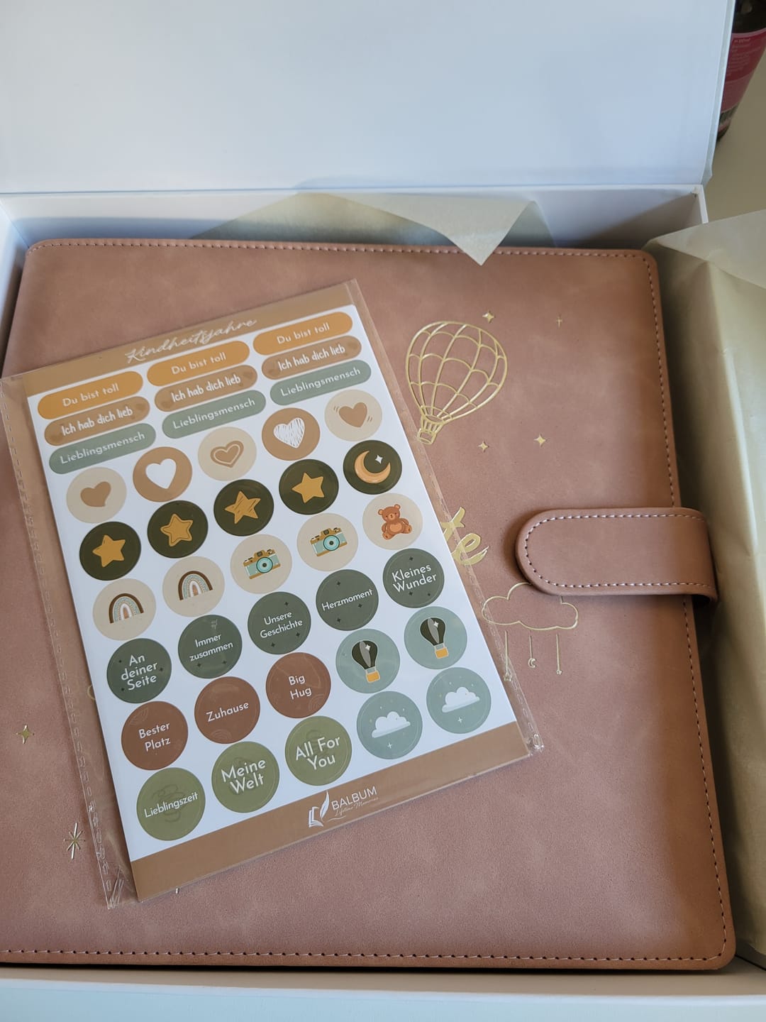 Customer photo review of Stickerset – Kindheitsjahre