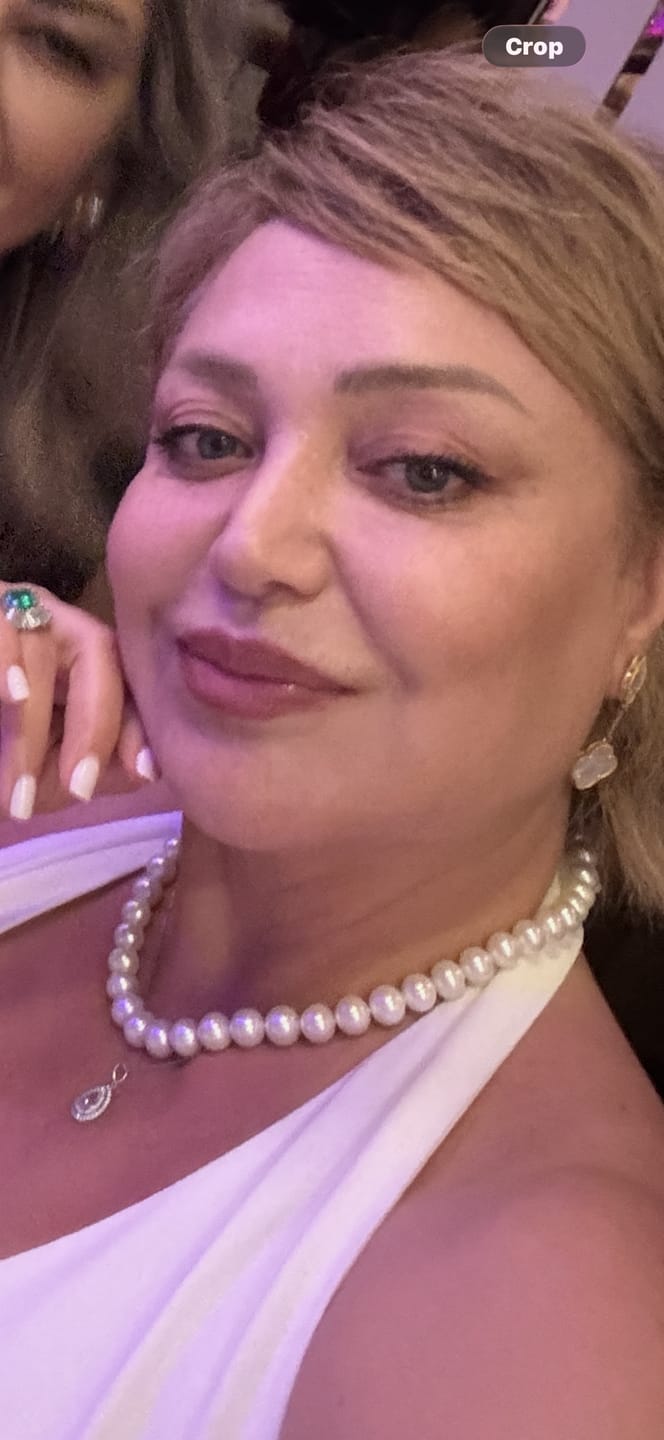 Customer photo review of CAROLINE - White Freshwater Pearl Necklace 9.0-11.0mm AAAAA Quality