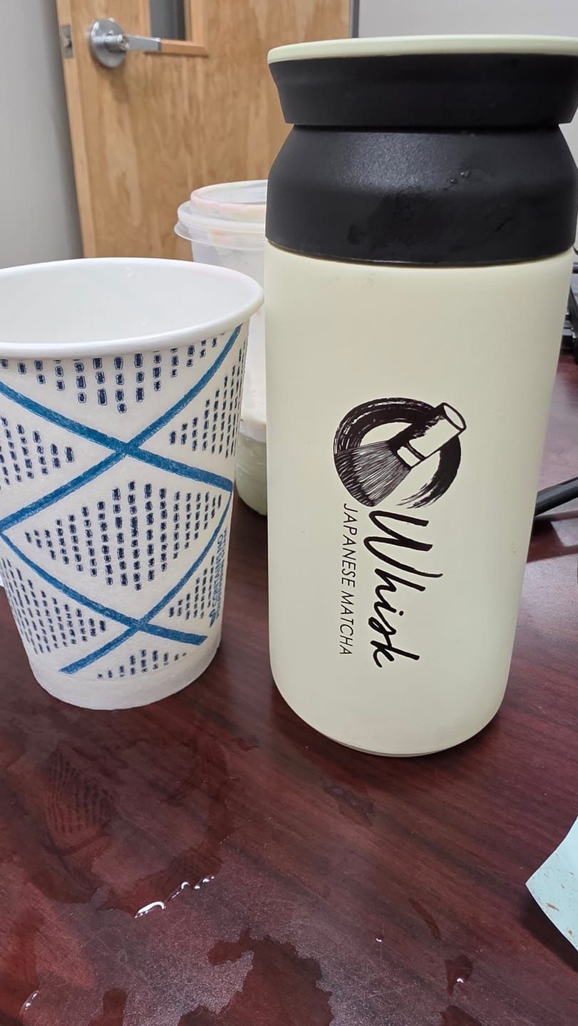 Customer photo review of Matcha Travel Shaker