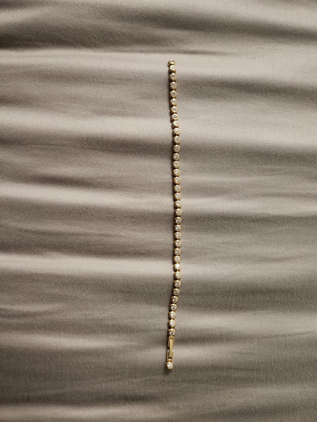 Customer photo review of Classic Bezel Tennis Bracelet