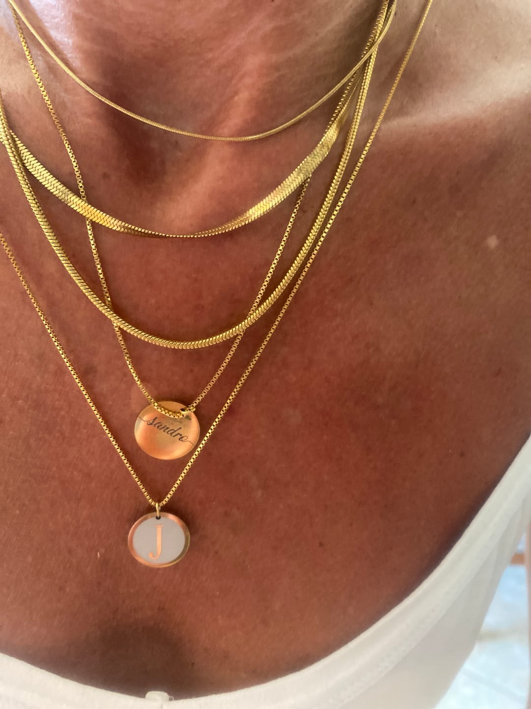 Customer photo review of Colar Ravi Personalizado