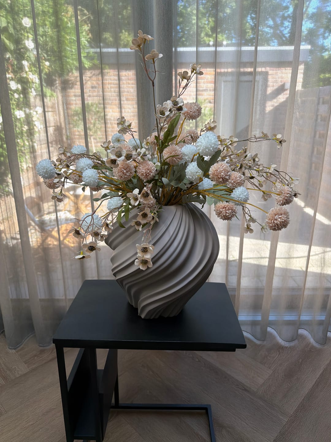 Customer photo review of Wax Arrangement - Beige mix