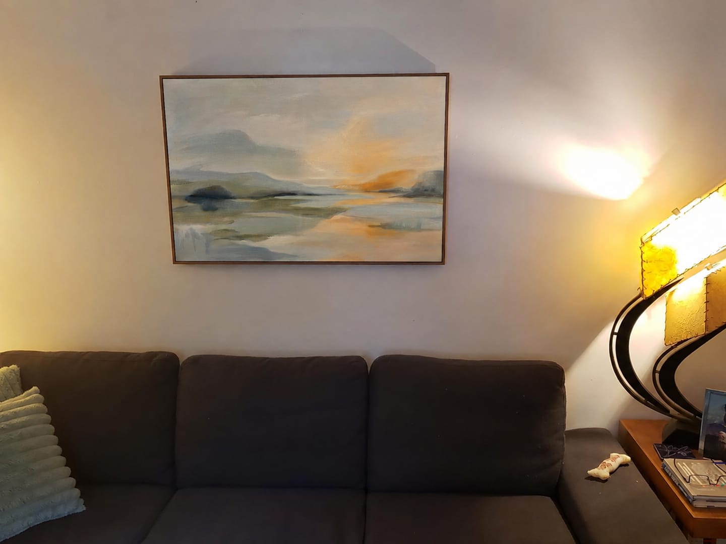 Customer photo review of Ocean And Sky Abstract Wall Art #OS157