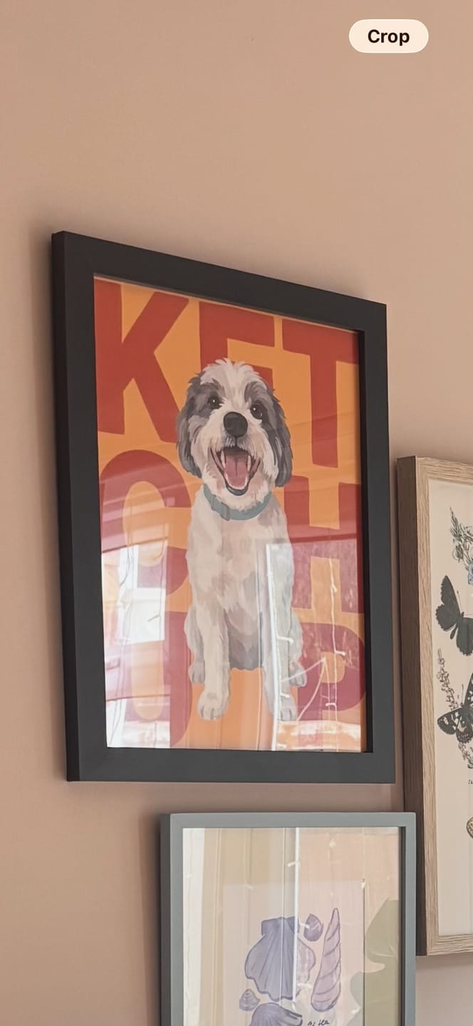 Customer photo review of Big Name - Personalised Poster