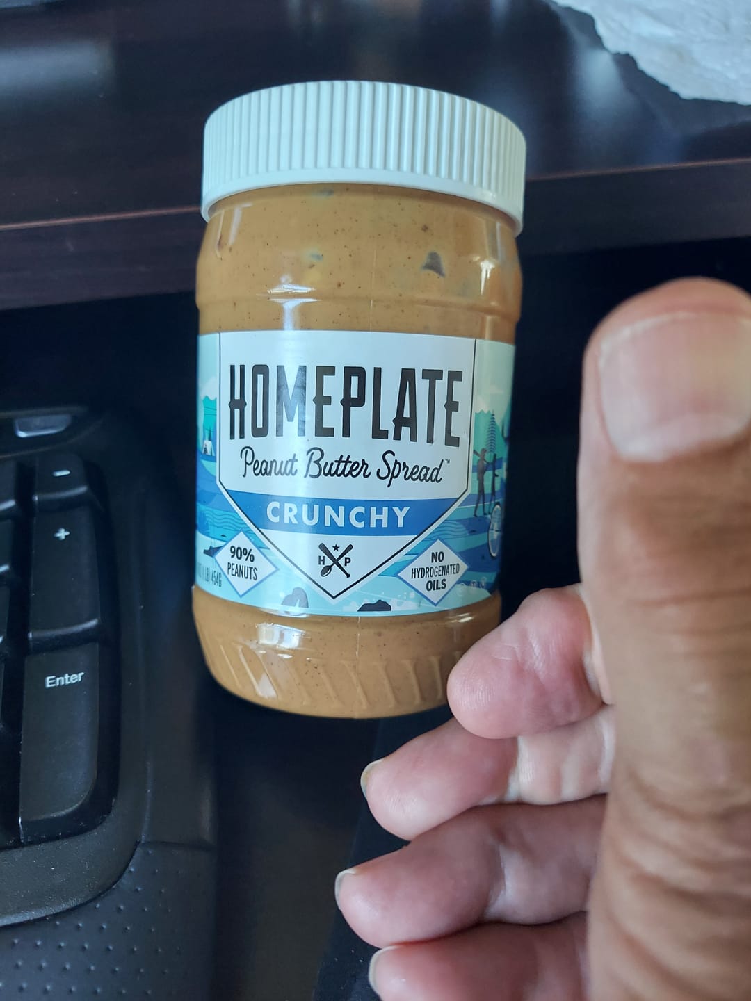Customer photo review of Crunchy Peanut Butter (3 pack)
