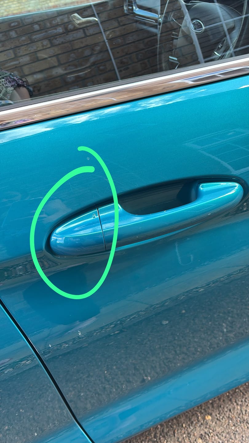 Customer photo review of Standard Door Handle Lock Cover Mk8/8.5 Fiesta / Mk2/2.5 Puma