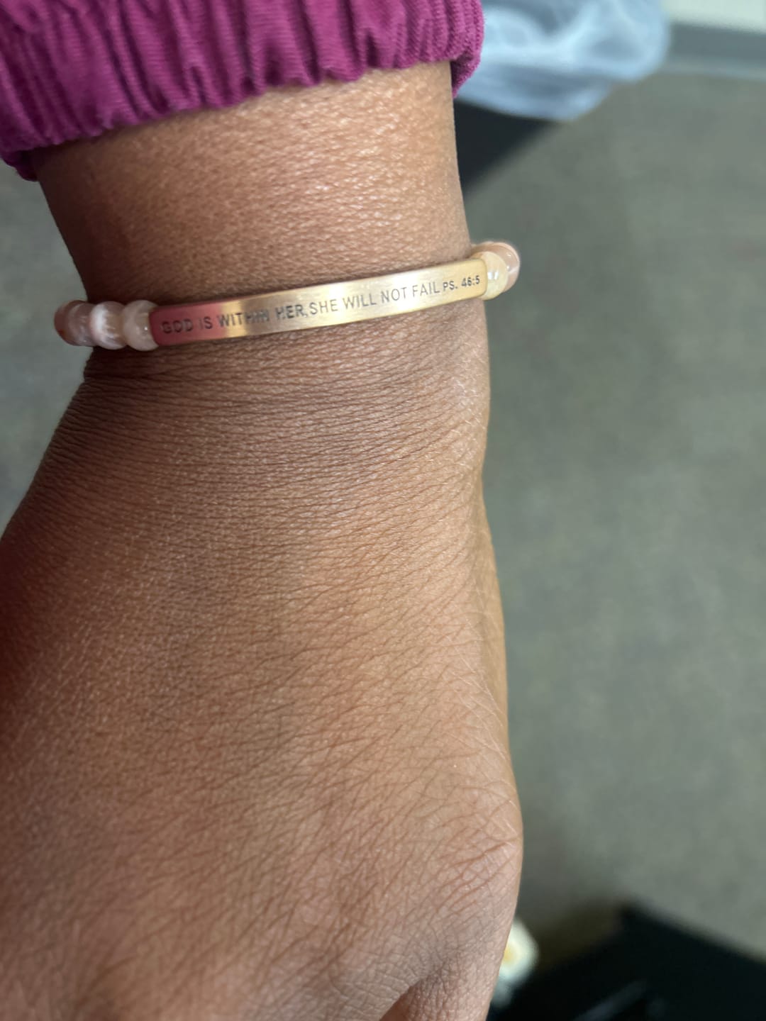 Customer photo review of GOD IS WITHIN HER SHE WILL NOT FAIL - Psalms 46:5