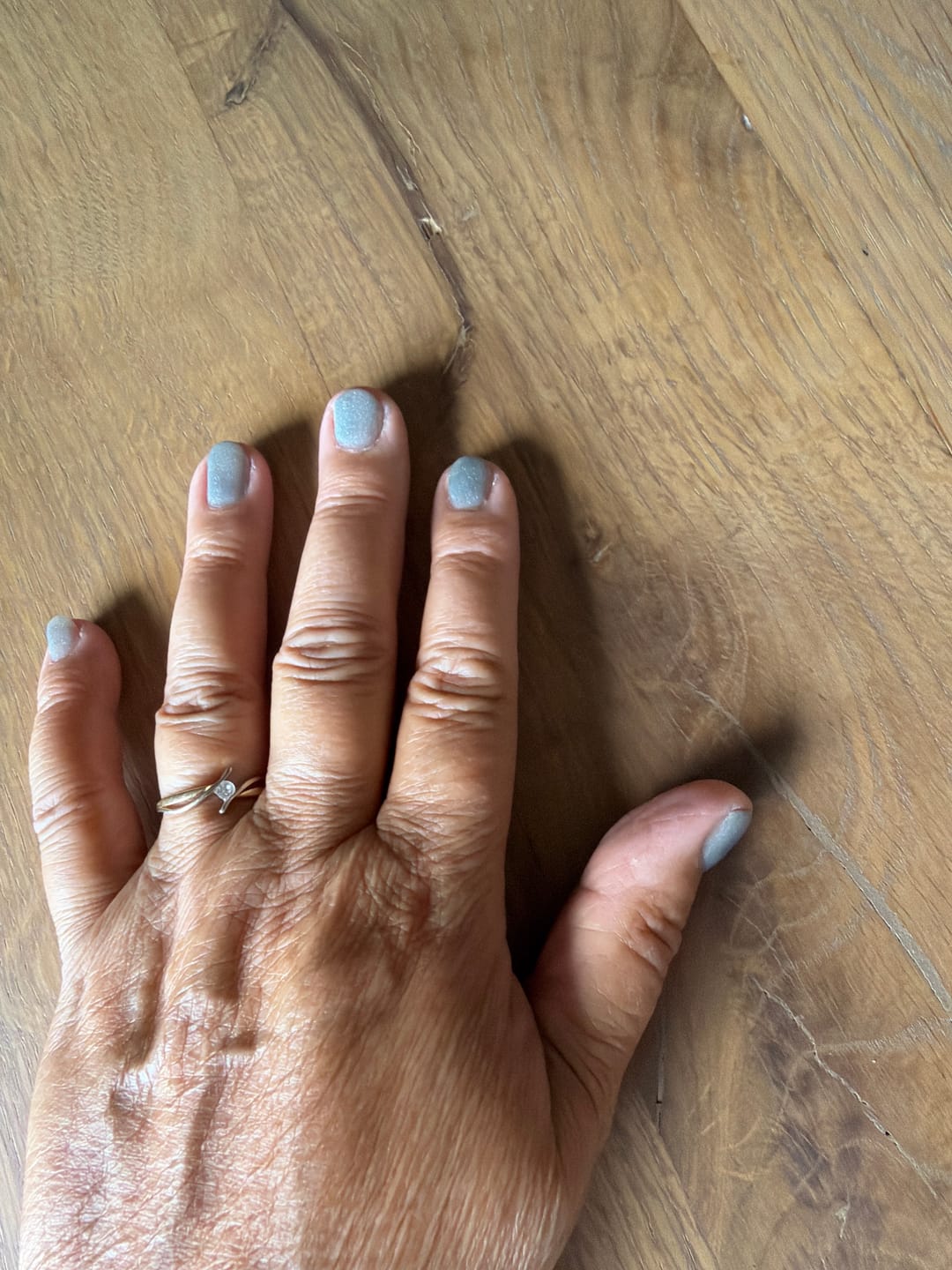 Customer photo review of Glow Of The Sky Dipping Powder