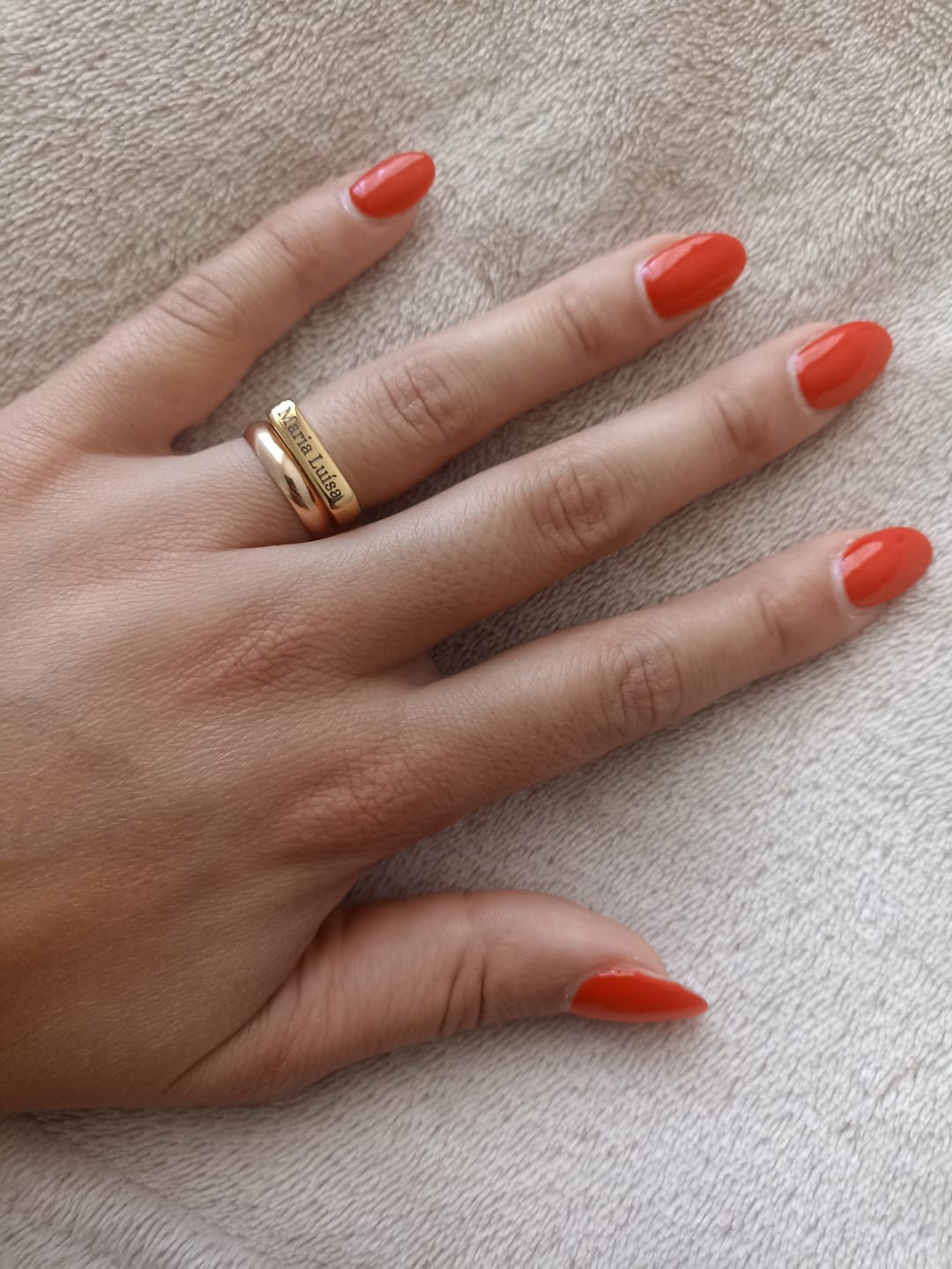 Customer photo review of Anel Hera Personalizável