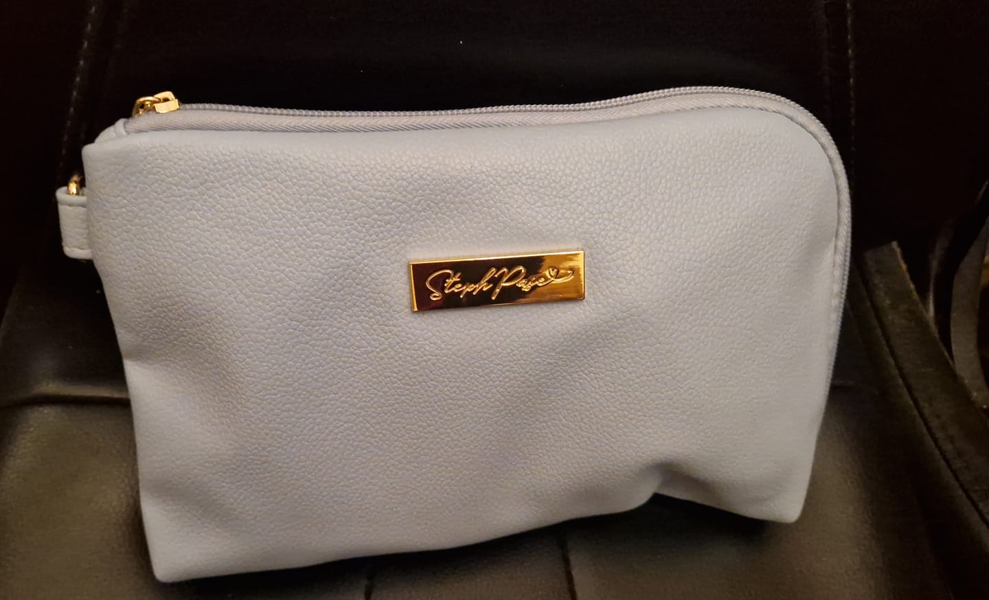 Customer photo review of Tech & Life Organiser Pouch - Periwinkle Blue
