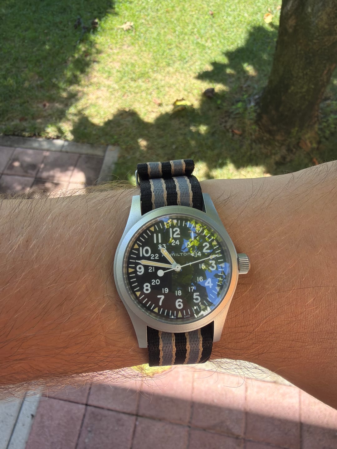Customer photo review of NTTD Bond Premium Nylon Watch Strap