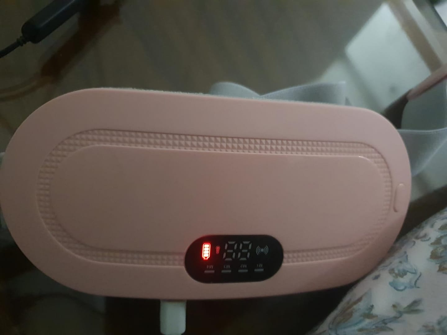 Customer photo review of Thermiva™ - Portable Cordless Heating & Vibration Belt for Menstrual Cramps