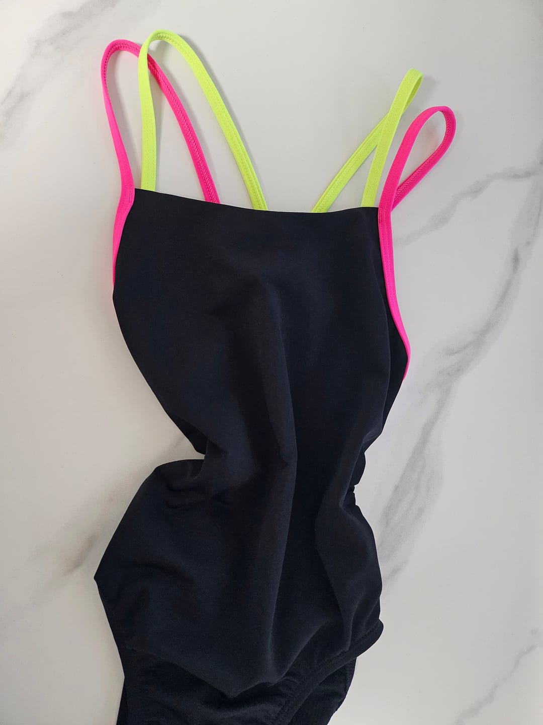 Customer photo review of APSLEY ONE PIECE - Black|Pink Sorbet|Rave