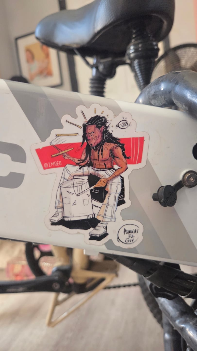 Customer photo review of Cut to Shape Stickers