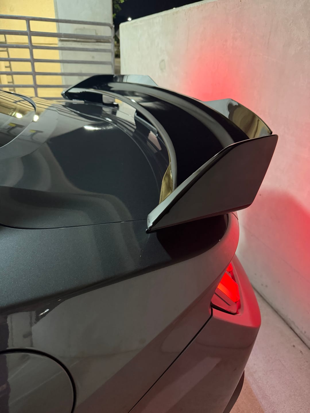 Customer photo review of 2024+ Ford Mustang Dark Horse Rear Spoiler Gloss Black ABS