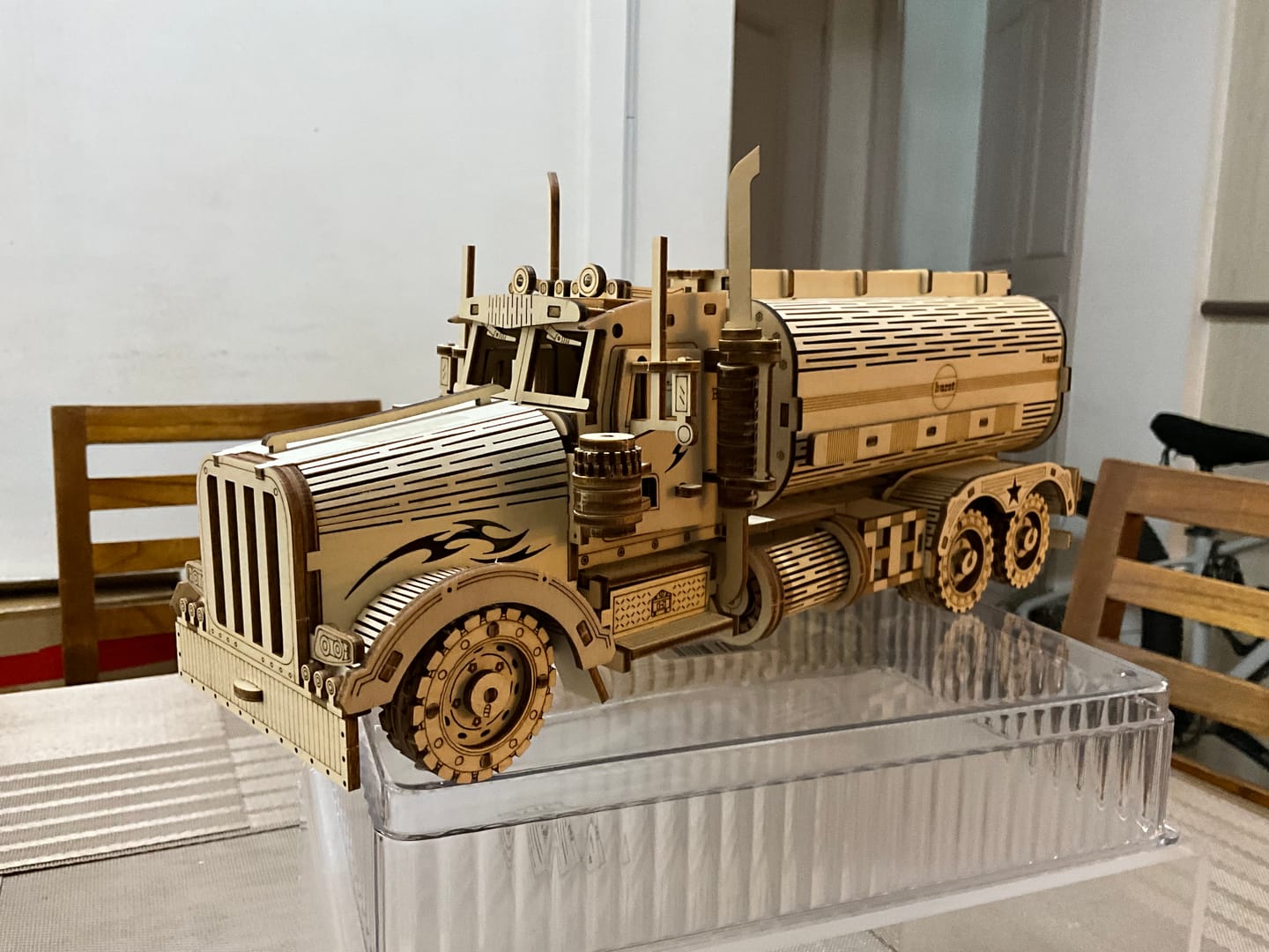 Customer photo review of Tanker Truck 3D Wooden Puzzle