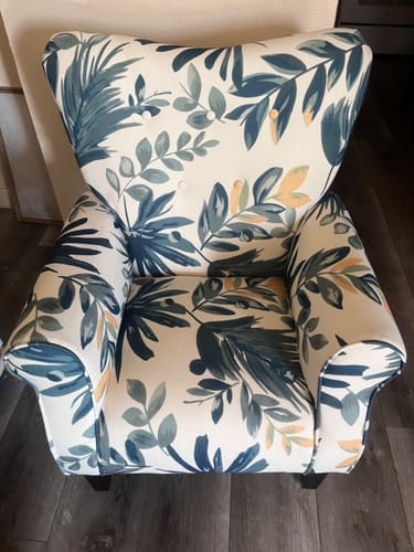 Customer photo review of Allston High Back Upholstered Accent Armchair