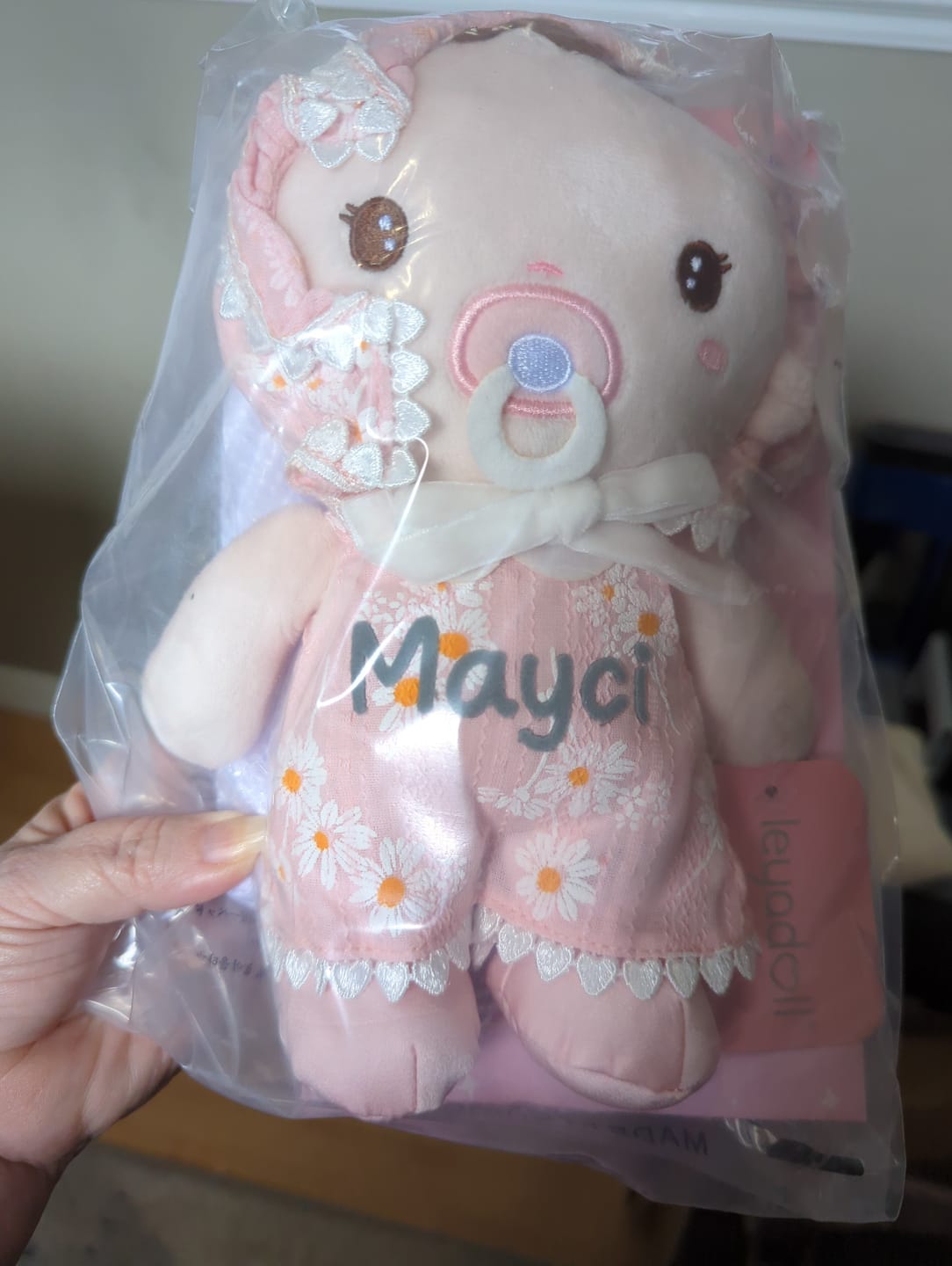 Customer photo review of Personalized Daisy Baby Girl