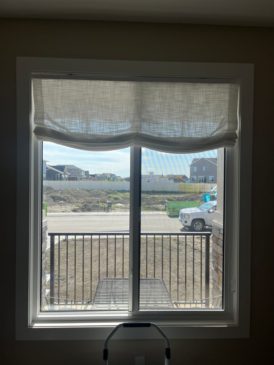 Customer photo review of Lucy Custom Roman Shades