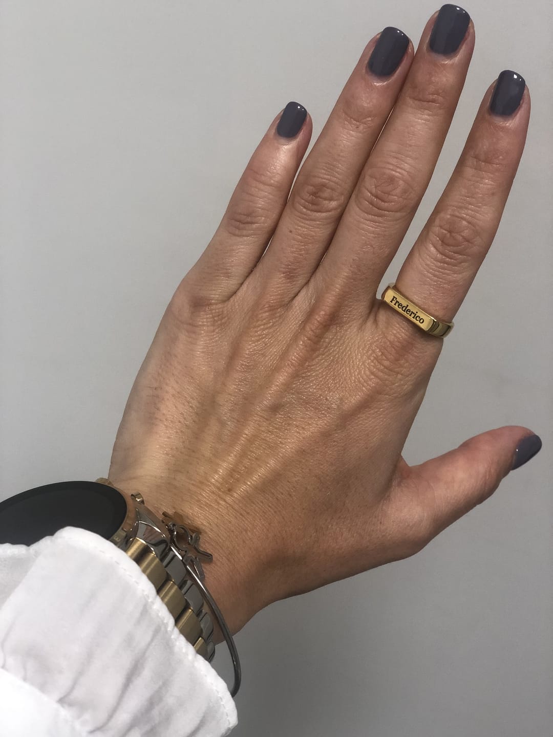 Customer photo review of Anel Hera Personalizável