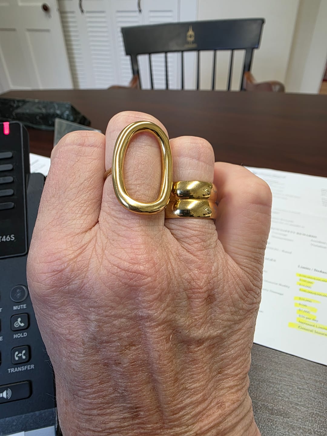 Customer photo review of Birdie Stack Ring (Bundle)
