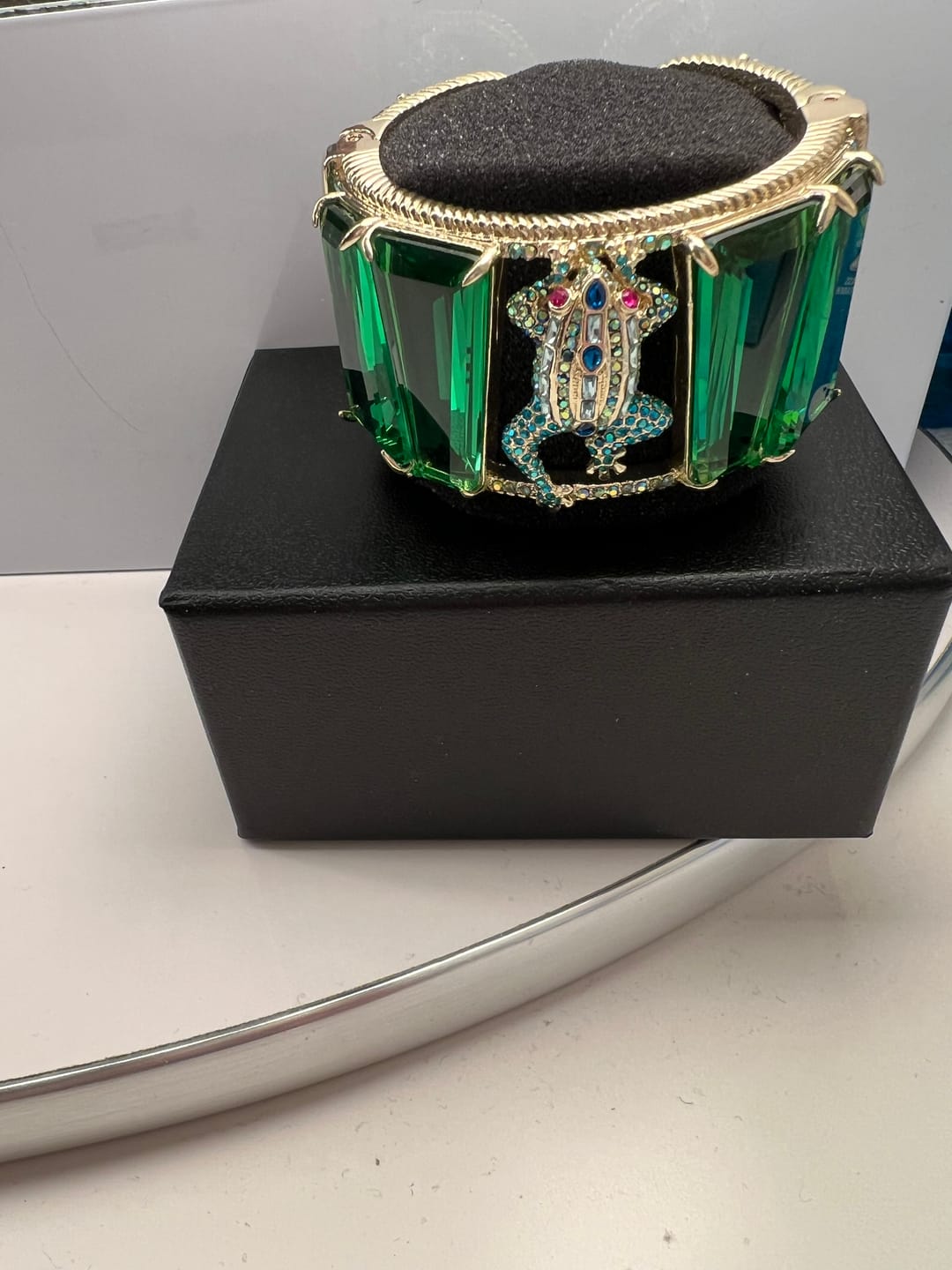 Customer photo review of HEIDI DAUS® "Leap Into Luxury" Crystal Frog Bracelet