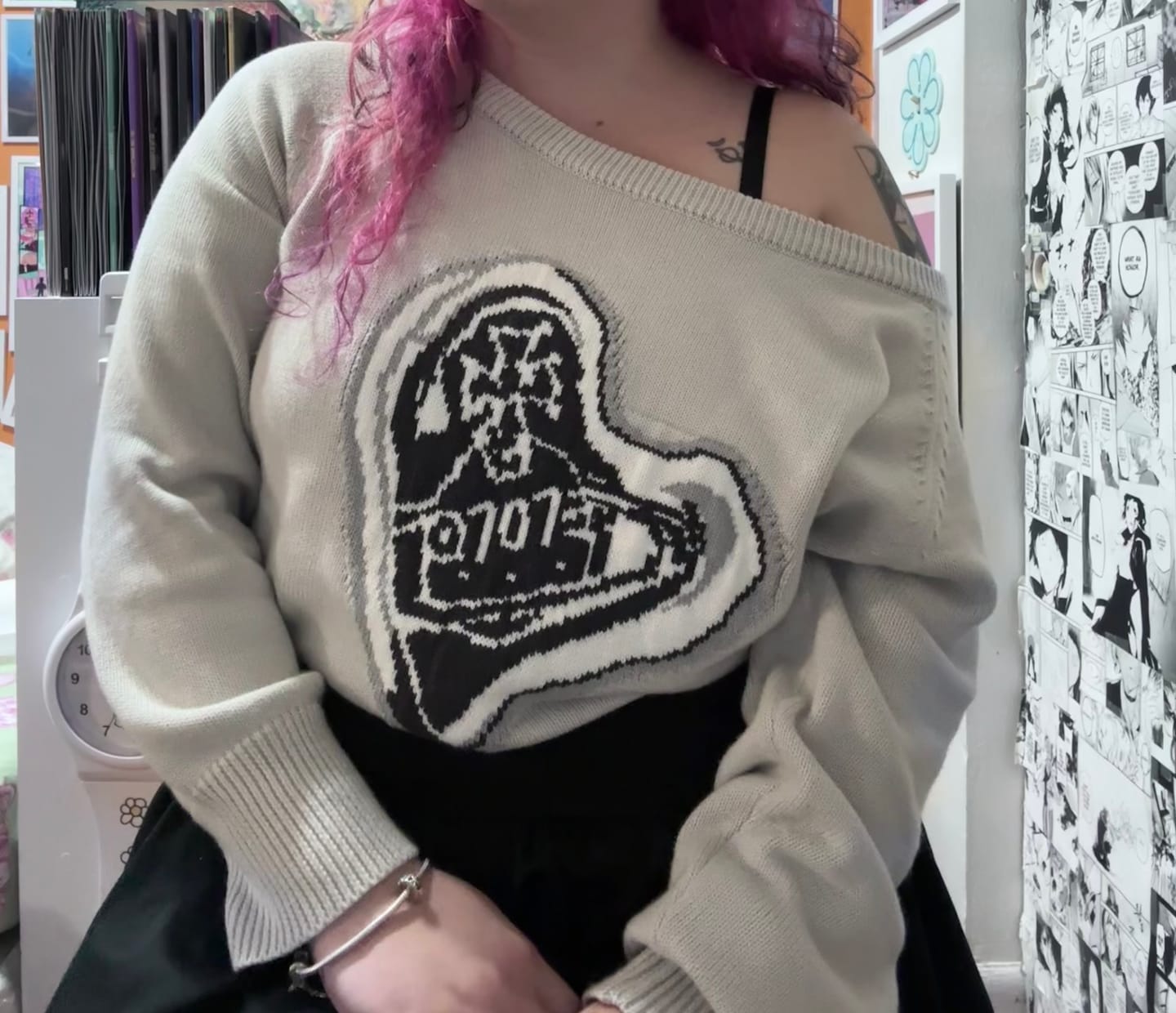 Customer photo review of 707 FLAME KNIT SWEATER
