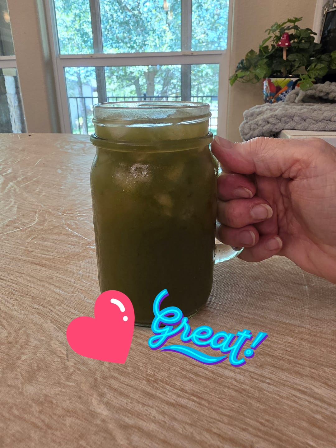 Customer photo review of Brain-Belly-Body Elixir Mixer Powder