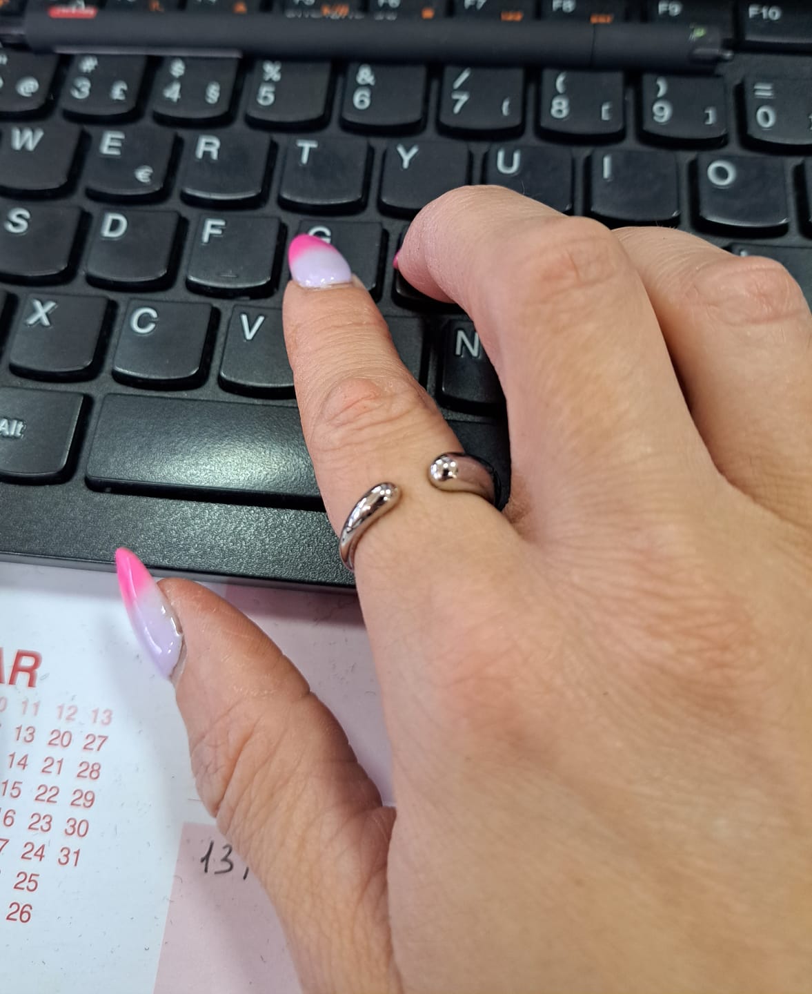 Customer photo review of Anel Hera Personalizável