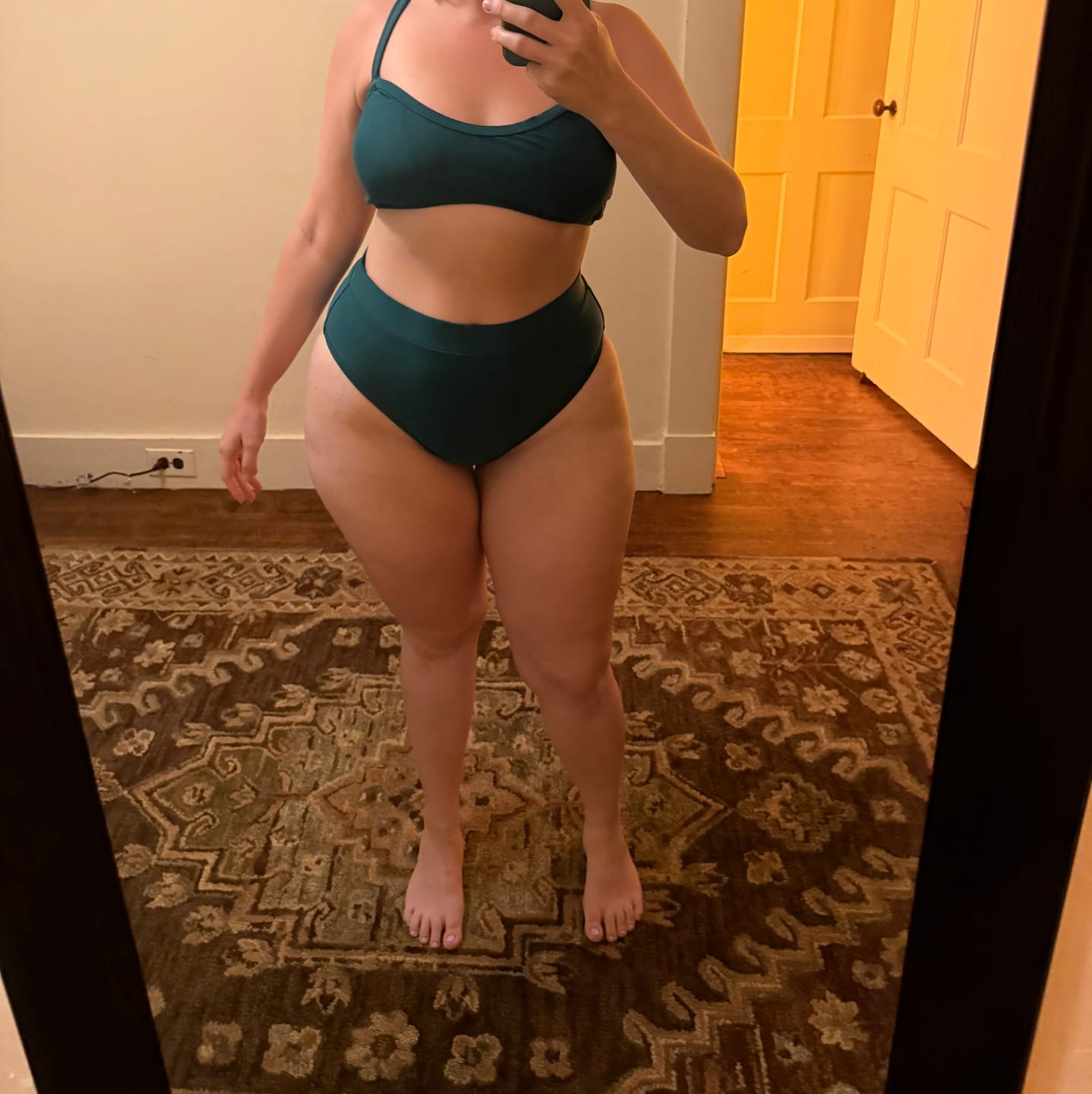 Customer photo review of SYDNEY Jade Sweetheart Scoop Top