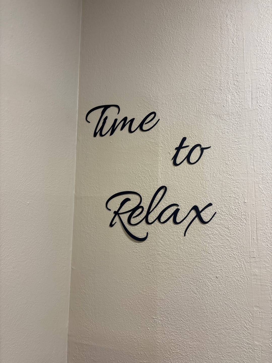 Customer photo review of Time To Relax Sign