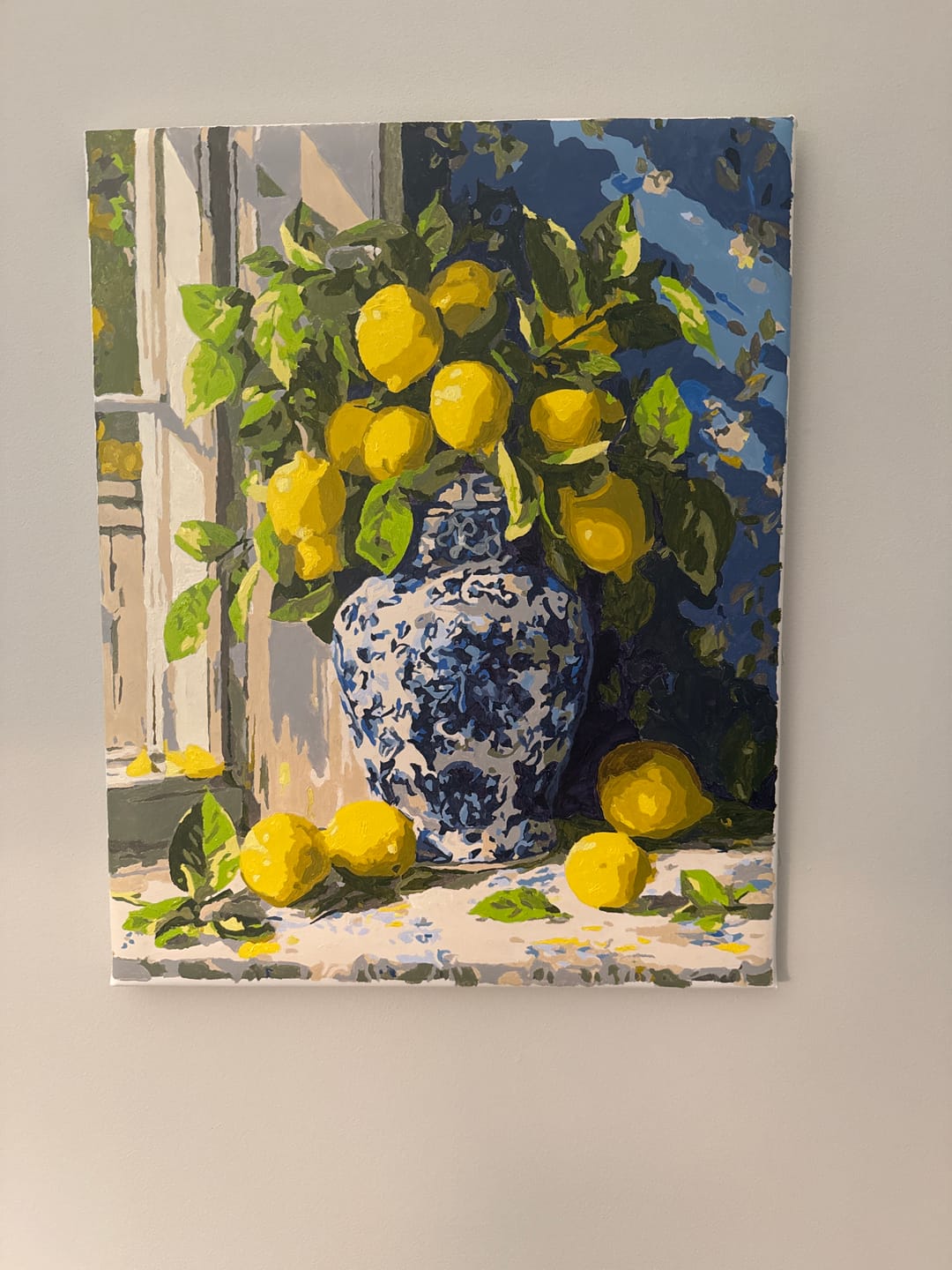 Customer photo review of Lemon bouquet | Paint by Number