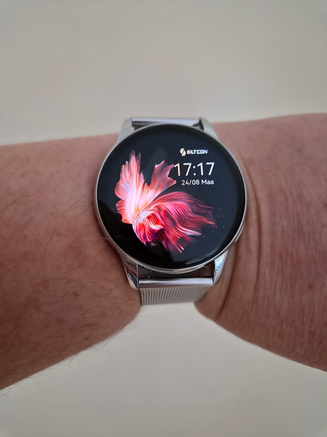 Customer photo review of Siltcon® Auréa Smartwatch Dames Zilver