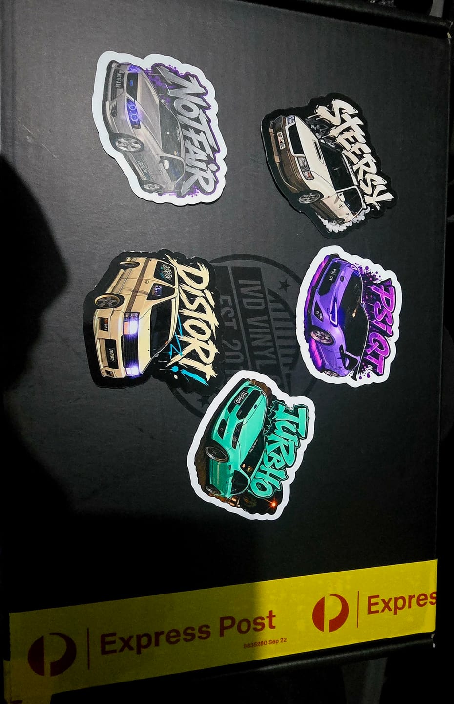 Customer photo review of Square - Custom Stickers