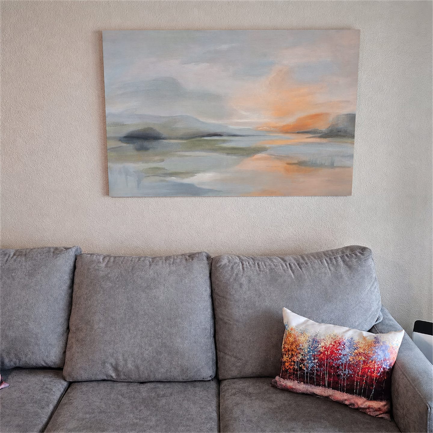 Customer photo review of Ocean And Sky Abstract Wall Art #OS157