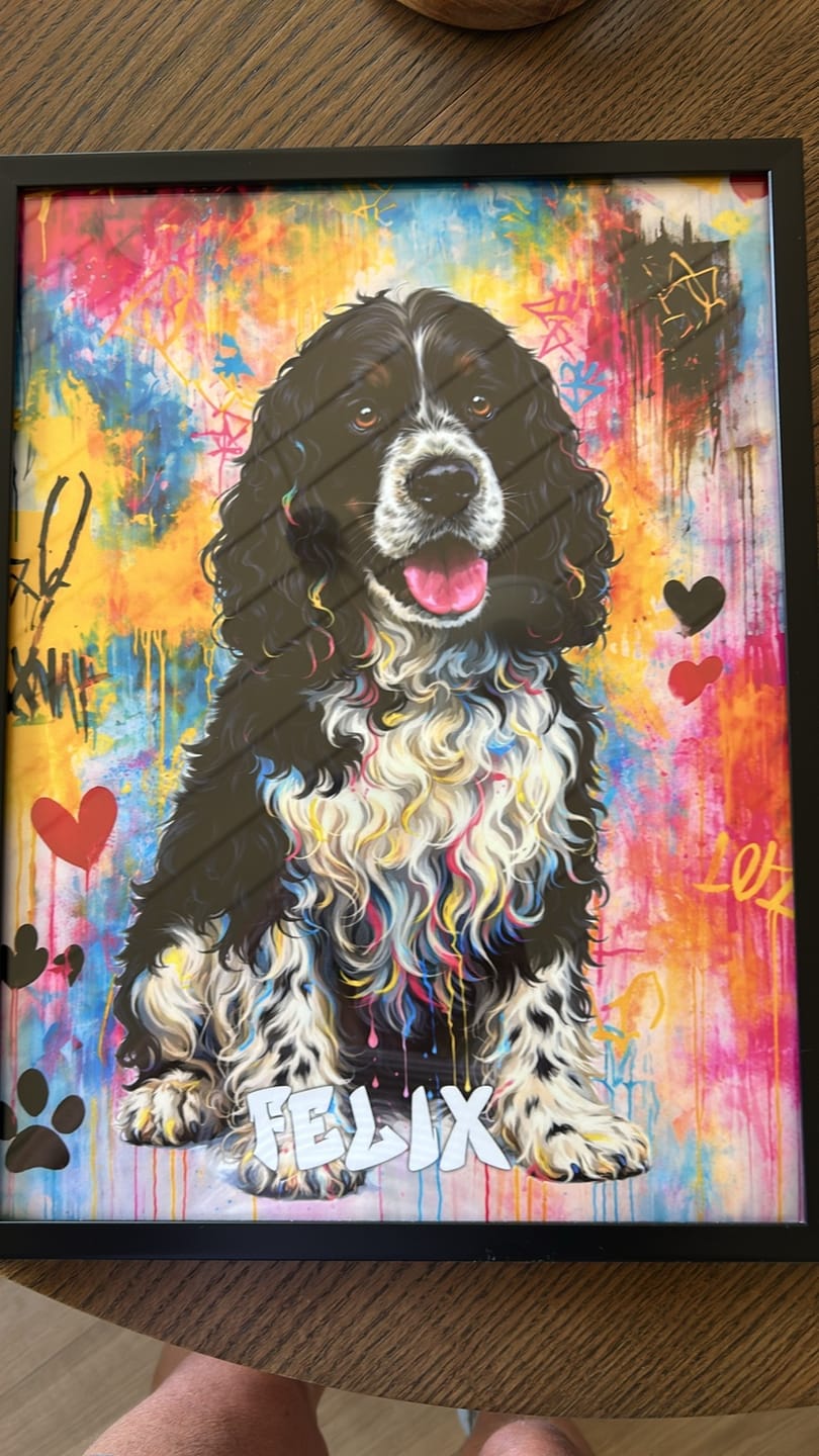 Customer photo review of Personalised Poster - Graffiti