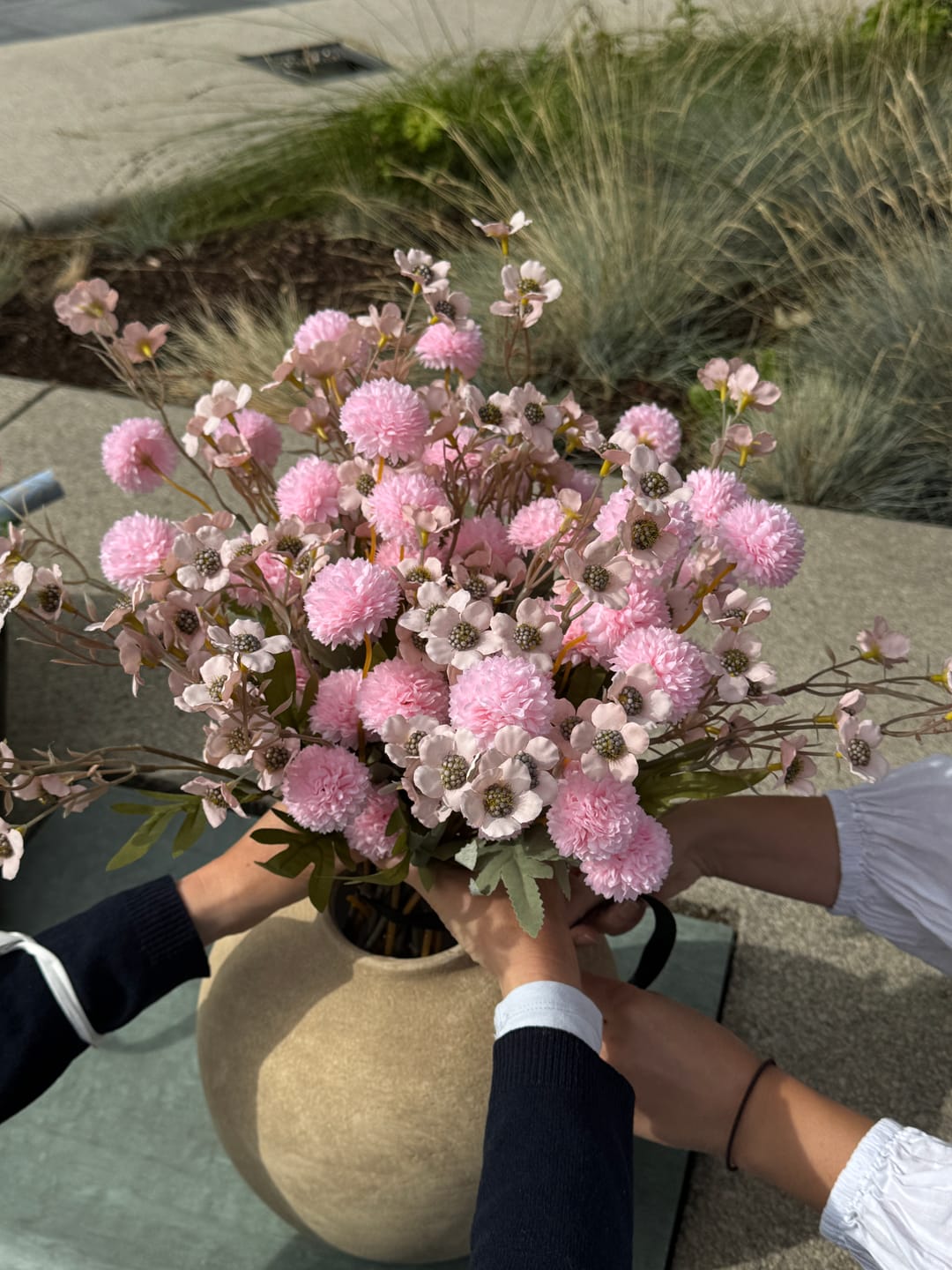 Customer photo review of Wax Arrangement - Roze