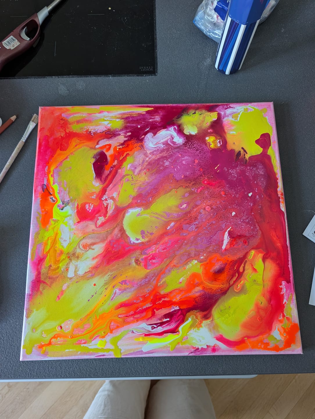 Customer photo review of Aquarylic Color Neon 5 x 30ml Set
