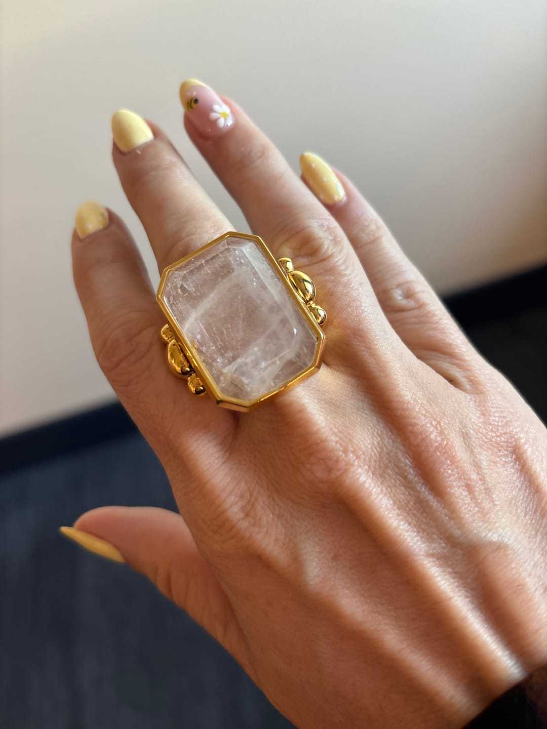 Customer photo review of Marique French Vintage Crystal Ring